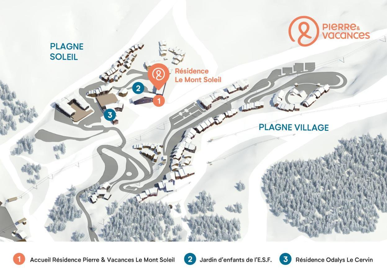 Residence Pierre & Vacances Le Mont Soleil La Plagne Zewnętrze zdjęcie